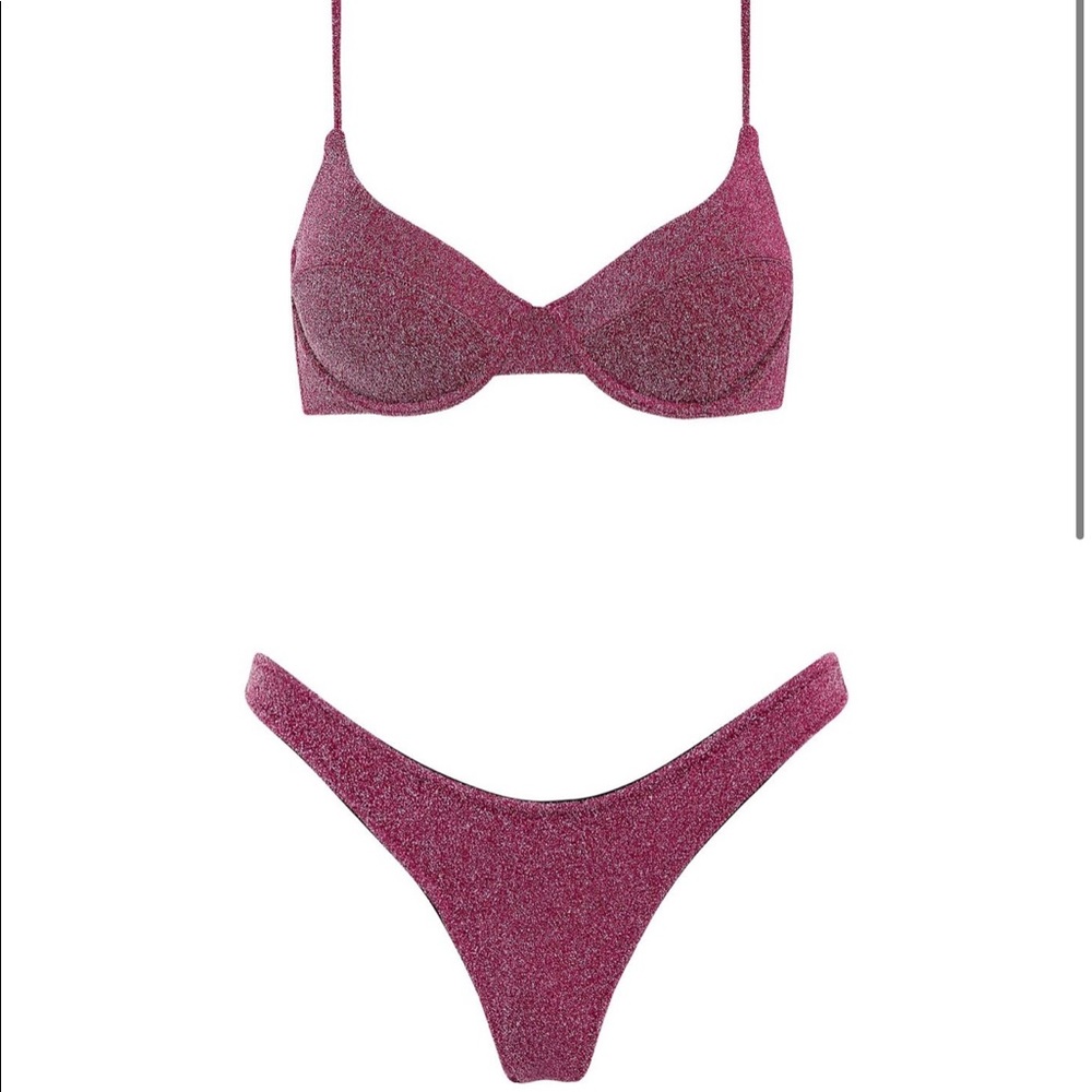 TRIANGL purple glitter bikini